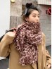 Soft Leopard Print Blanket Scarf